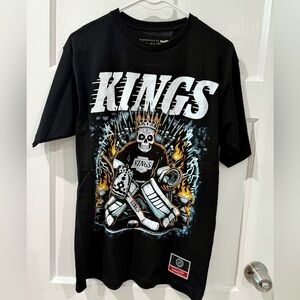 NHL LA Kings Black Skeleton Tee